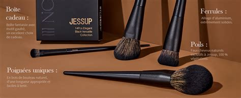 Jessup Pinceaux Maquillages Pi Ces Noir Set De Pinceaux Maquillage