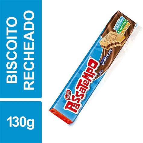 Kit Passatempo Biscoito Recheado Sabor Chocolate G Extra