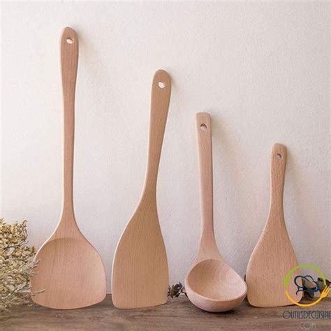 Spatule De Cuisine En Bambou Bamboo Kitchen Utensils Cooking