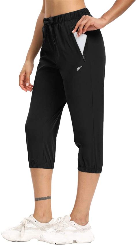 Amazon Womens Lightweight Joggers Capri Pants Upf 50 Hiking Pants