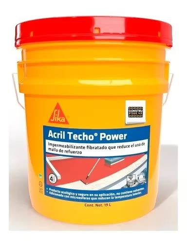 Sika Acril Techo 4 Años Imper Rojo Terracota 19 L