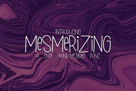 Web Font Mesmerizing A Cute Hand Lettered Font