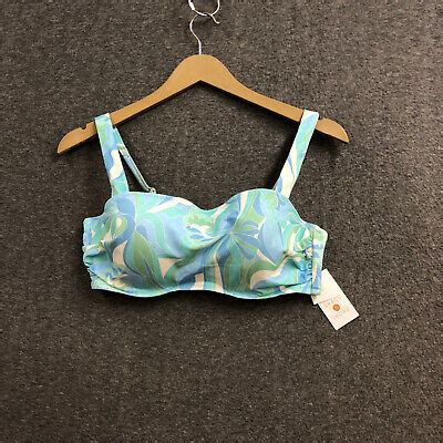 Shade Shore Women S Light Lift Square Neck Bralette Bikini Top Blue