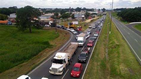 Obras Na Br Na Grande Curitiba Causam Grande Congestionamento