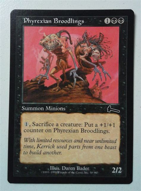 Phyrexian Broodlings Common Magic MtG X1 Urza S Legacy SP EBay