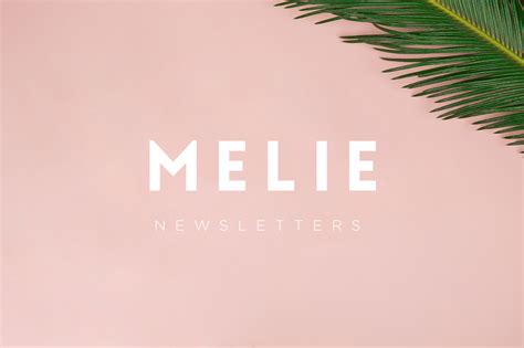 MELIE | NEWSLETTERS on Behance