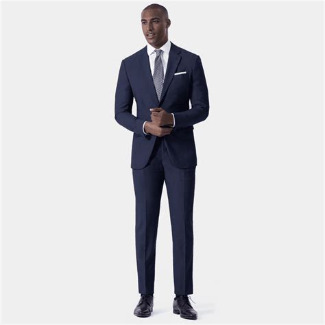 Navy blue super 100s essential Suit