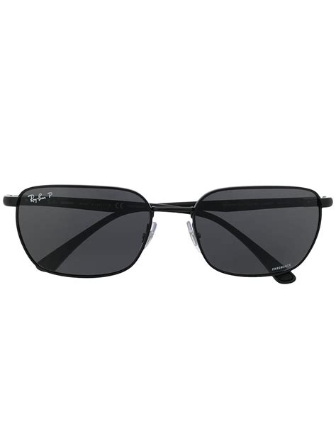 Ray Ban Rb Rectangular Frame Sunglasses Farfetch