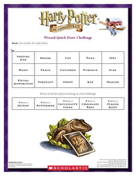 Harry Potter Printable Activities