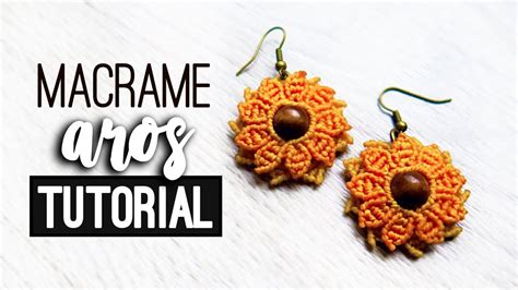 Aros Girasol Tutorial Como Hacer Aros De Hilo Diy Earrings