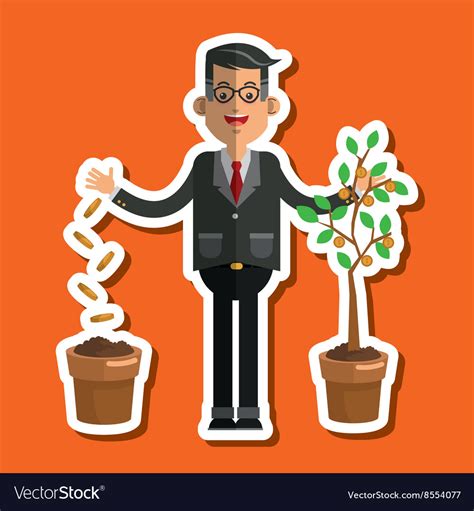 Business growth graphic design Royalty Free Vector Image