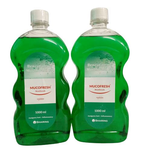 Liquid Mucofresh Benzydamine Mouthwash Bp Packaging Type Pet Bottle