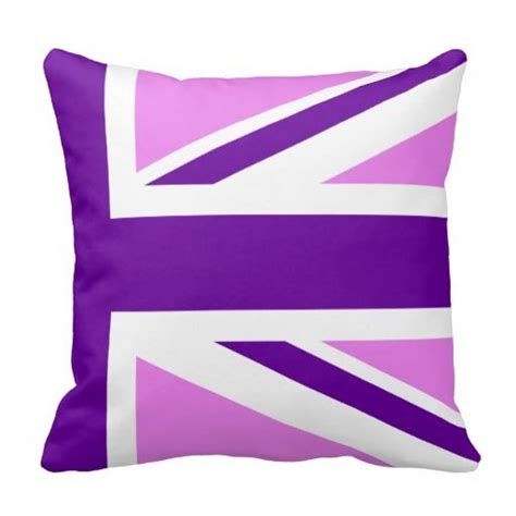 Half Violet Purple Union Jack Pillows Union Jack Pillow Pillow Pattern