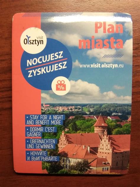 Olsztyn Plan Miasta Mini Mapa Oficjalne Archiwum Allegro