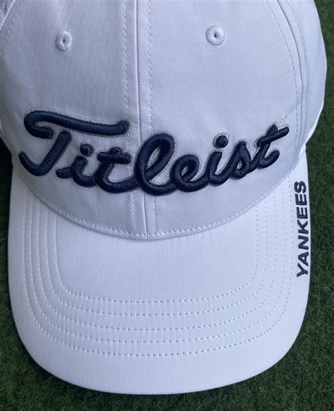 Titleist Golf New York Yankees White Adjustable Strapback Cap Hat Ebay