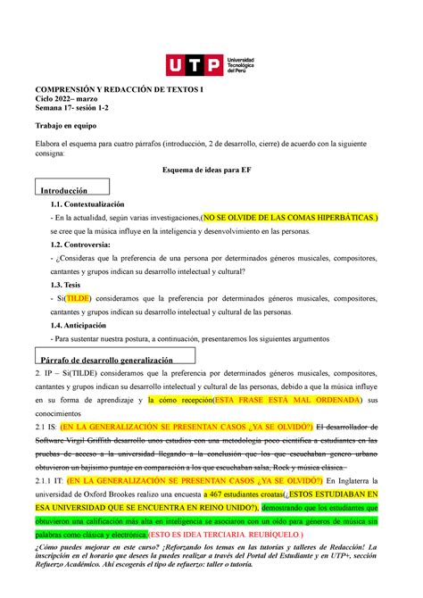 Pareja S S S Esquema Para Examen Final