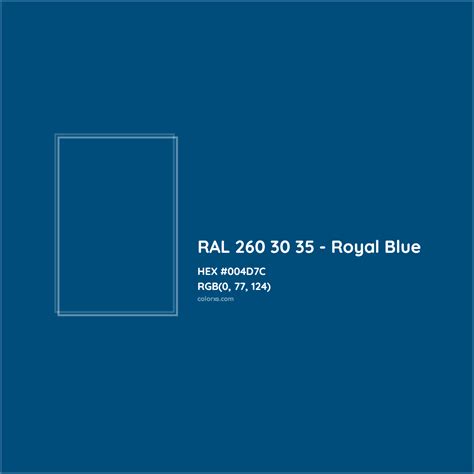 About RAL 260 30 35 - Royal Blue Color - Color codes, similar colors ...