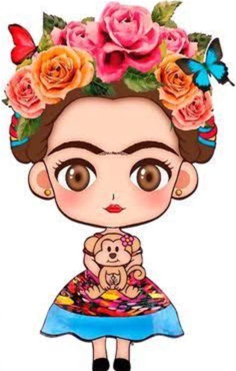 Fridita Kahlo Frida Kahlo Caricatura Frida Kahlo Dibujo Frida Kahlo