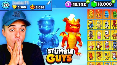 COMPRÉ la CUENTA más CHETADA de STUMBLE GUYS skin especial Jonbtc