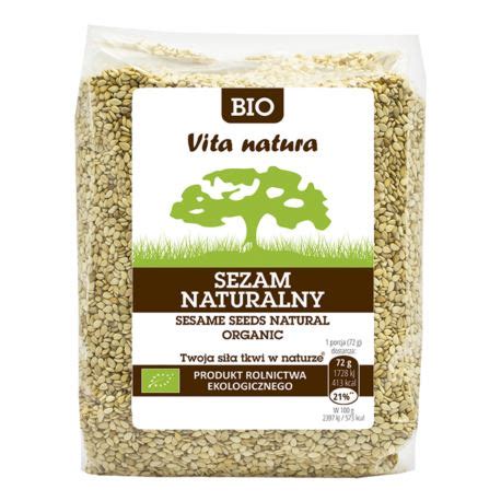 Sezam Naturalny Nie Uskany Bio G Vita Natura Tw J Sklep Ze Zdrow