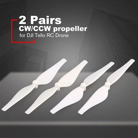 2 Pairs Quick Release Cwccw Propeller Props Blade For Dji Tello Rc