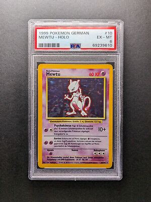 Pokemon Mewtu Holo Base Set De Psa Ebay