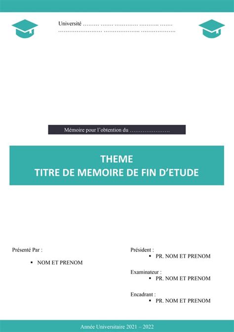 Page de garde du Thèse de Doctorat au format Word