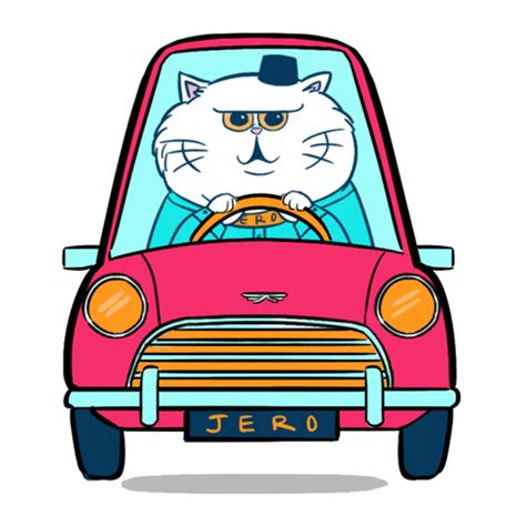 Car Driving Cartoon Gif - Driving A Car Animated Gif | Bodbocwasuon