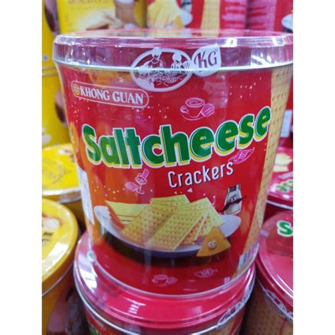 Jual KHONG GUAN SALTCHEESE KALENG 336GR KUE BISKUIT WAFER