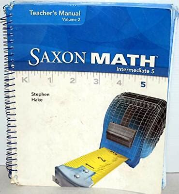 Saxon Math Intermediate 5 Vol 2 Teacher S Manual By Hake EBay