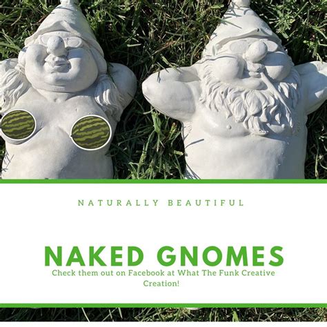 Naked Gnomes Gnomes Mushroom Art Gnome Garden