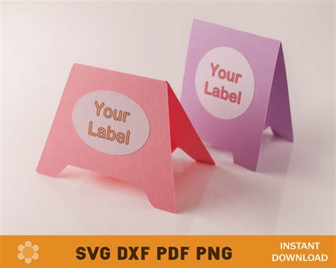 Table Tent Card Template – SVG, DXF, PDF, PNG – Artcrafter.net