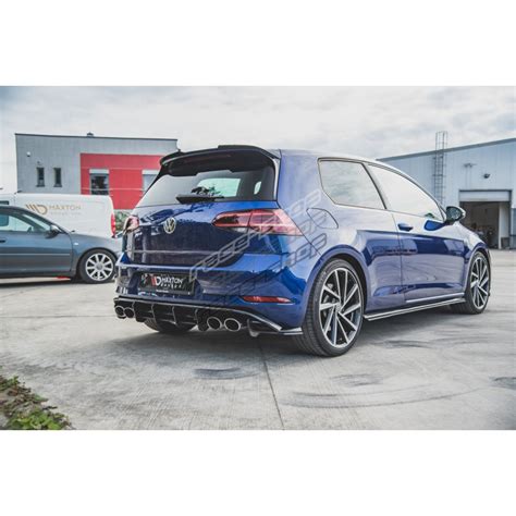 RACING DURABILLITY Rear Side Splitters Flaps VW Golf 7 R Facelift