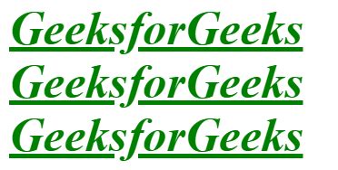 Html Tag Geeksforgeeks