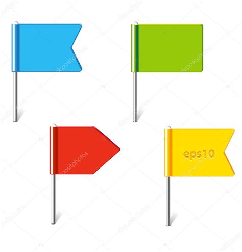 Colorful Flags Pins Stock Vector Image By ©garybaldi 88419030