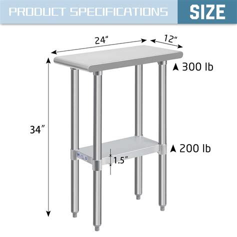 Snapklik Hally Stainless Steel Table For Prep Work X