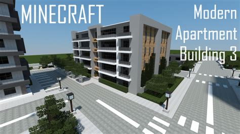 Modern Apartment Building Full Interior Minecraft Map