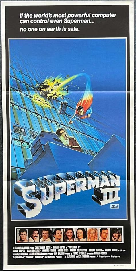 All About Movies Superman 3 Movie Poster Original Daybill 1983