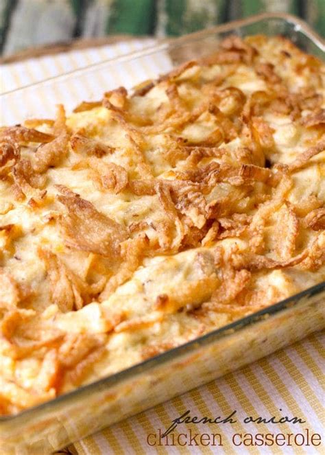 Chicken And Hash Brown Casserole With French Fried Onions