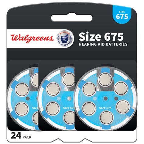 Walgreens Hearing Aid Batteries Zero Mercury 675 Walgreens