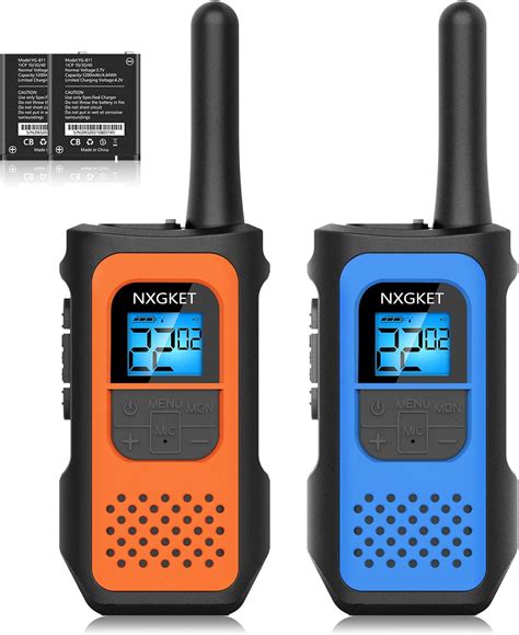 Nxgket Walkie Talkies For Adults Pack Rechargeable Long Range Walkie