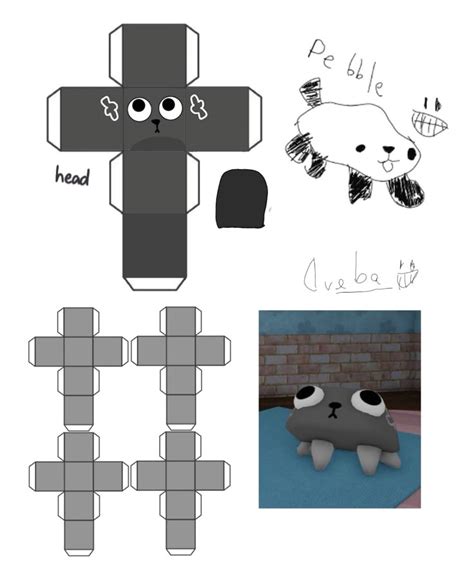 Pebble papercraft | Dandy, Paper doll template, Paper crafts
