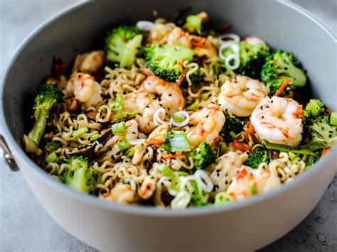 Sesame Shrimp Stir Fry With Ramen Noodles Killing Thyme