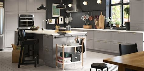 Light Gray Kitchen Cabinets – BODBYN Series - IKEA