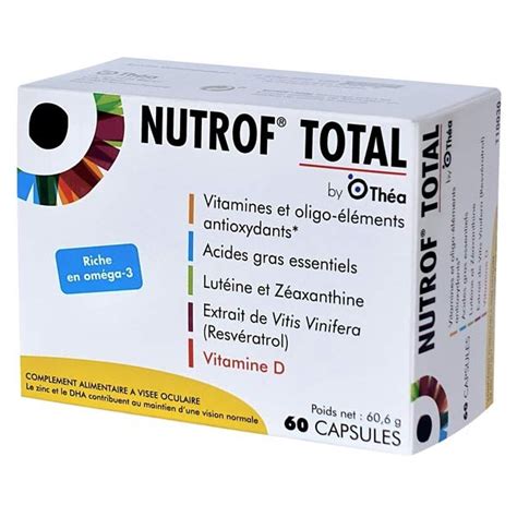 Théa Nutrof Total 60 capsules Pas cher