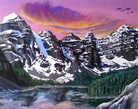 David Maclaren Art Portfolio Rocky Mountains Acrylic Painting