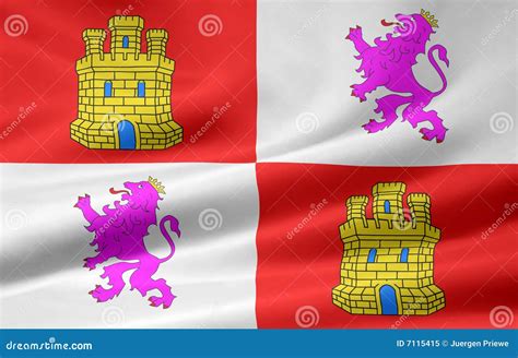 Flag Of Castilla Y Leon - Spain Royalty-Free Stock Photo ...