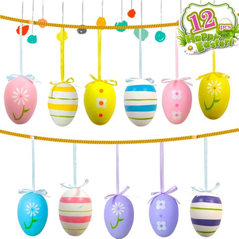 Cycfmyyly Easter Decorations Pcs Easter Eggs Decorations Colorful