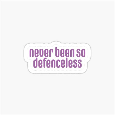 Defenceless Louis Tomlinson Sticker For Sale By Belowgraphics