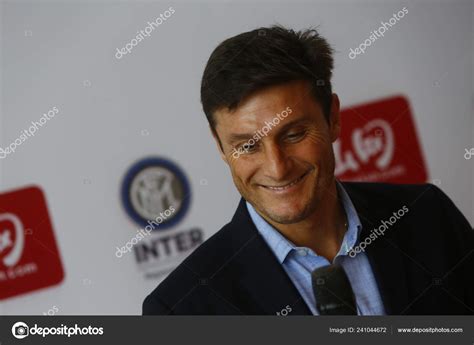 Former Argentine Football Star Javier Zanetti Smiles Promotional Event ...